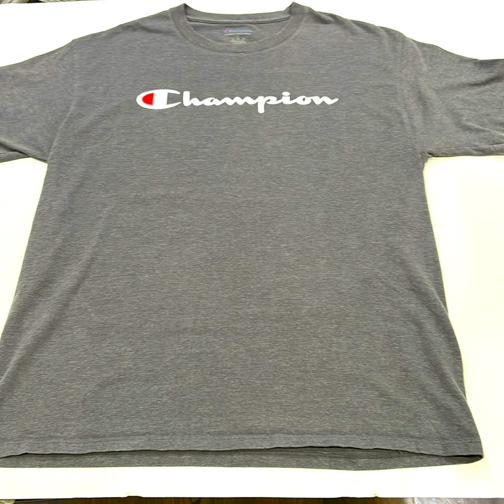 Champion vintage sweatshirt, heavyweight T gray size large like New